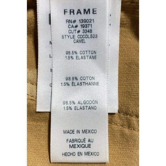 Frame Brown Corduroy Jumpsuit Sz L Teddy Bear Brown Classic Quiet Lux Statement - Picture 6 of 7